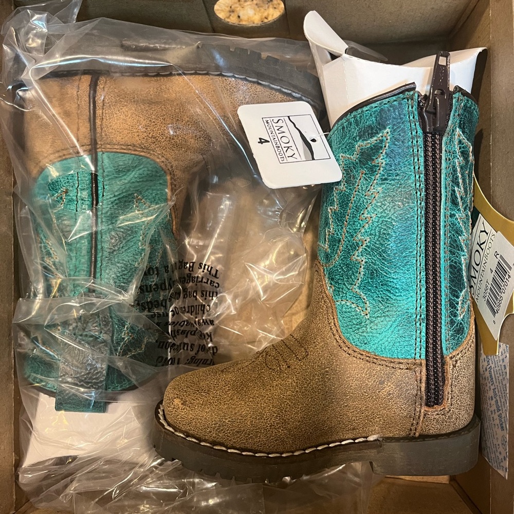 Toddler cowboy boots with zipper